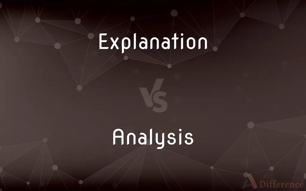Explanation vs. Analysis — What's the Difference?