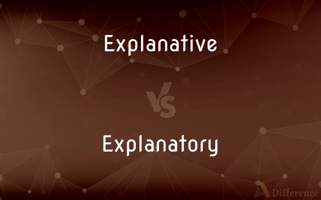 Explanative vs. Explanatory — What's the Difference?