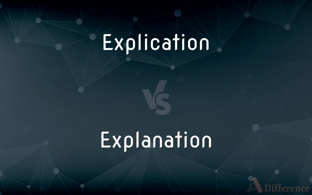Explication vs. Explanation — What's the Difference?