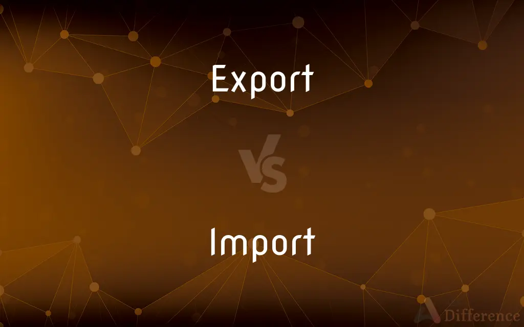 Export vs. Import — What's the Difference?