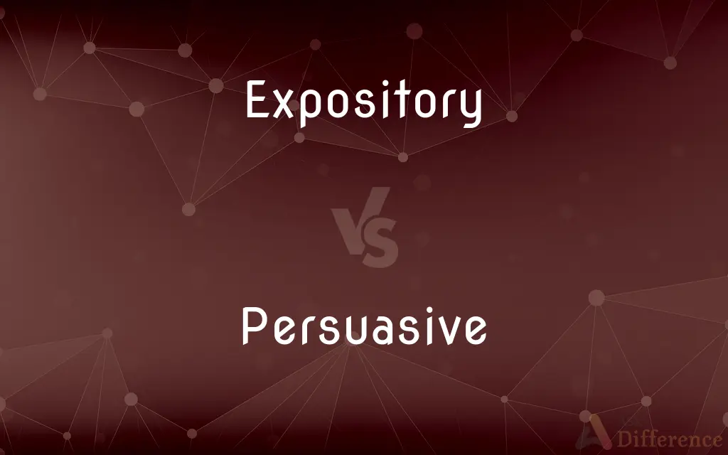 Expository vs. Persuasive — What's the Difference?