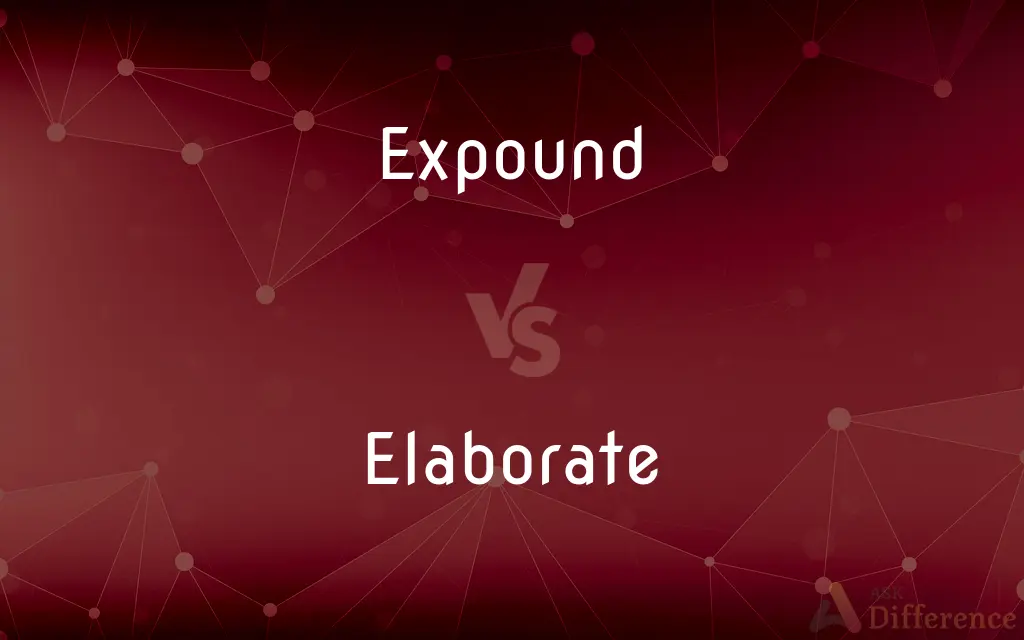 Expound vs. Elaborate — What's the Difference?