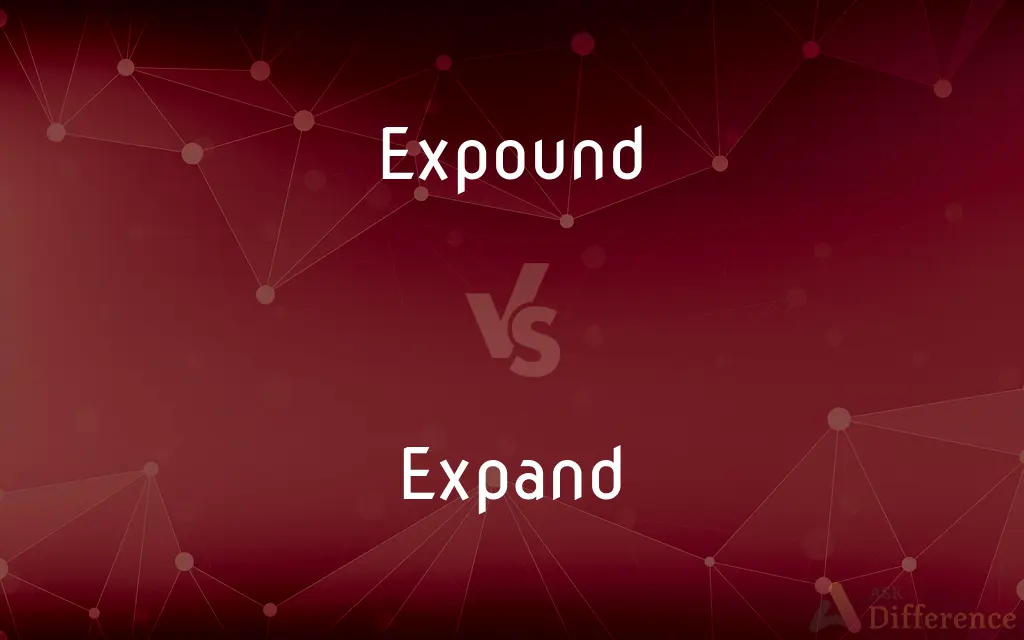Expound vs. Expand — What's the Difference?