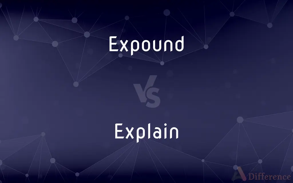 Expound vs. Explain — What's the Difference?