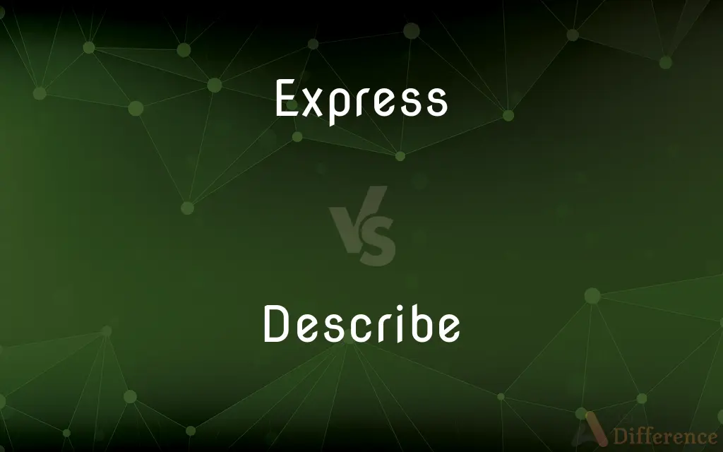 Express vs. Describe — What's the Difference?