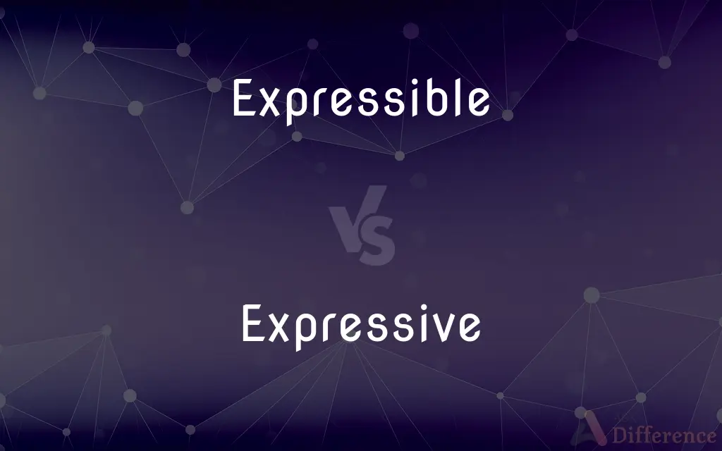 Expressible vs. Expressive — What's the Difference?