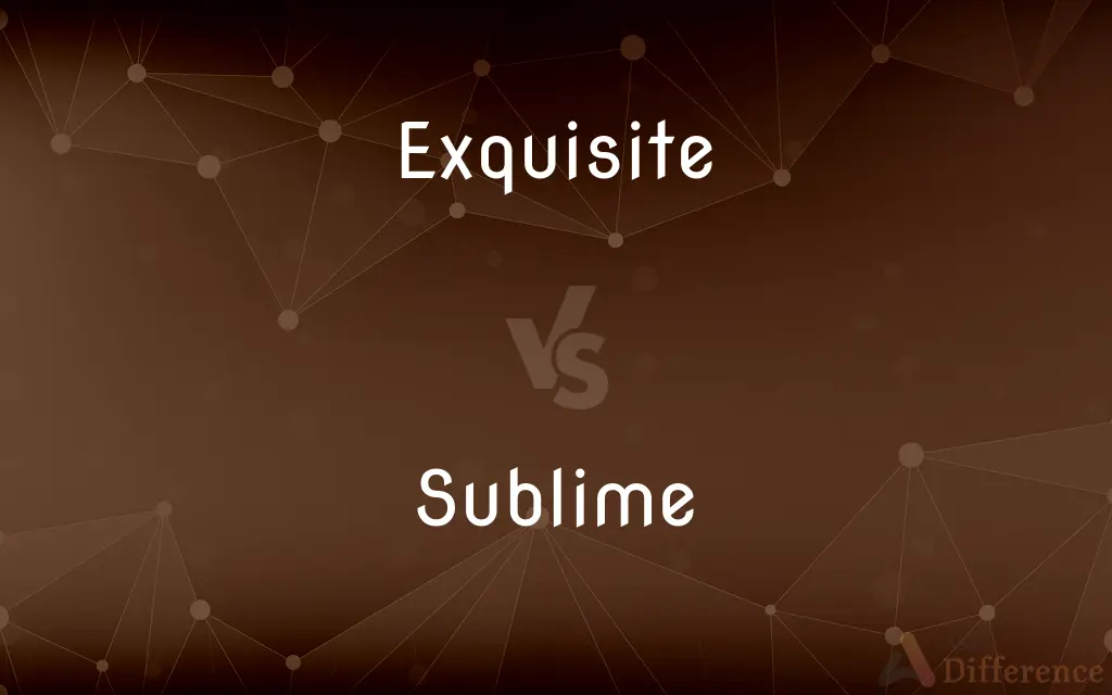 Exquisite vs. Sublime — What's the Difference?