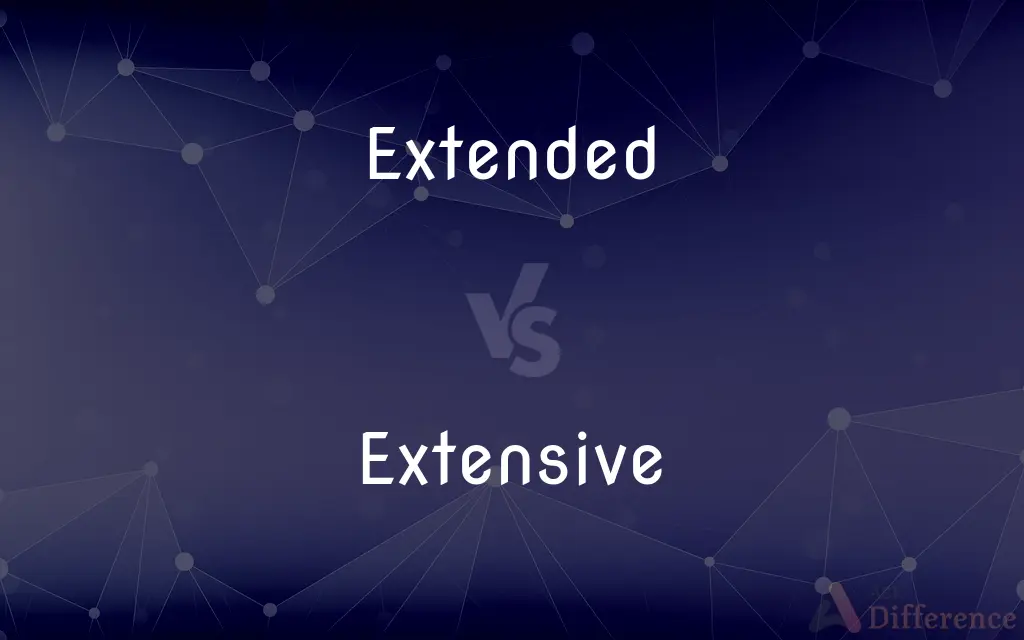 Extended vs. Extensive — What's the Difference?
