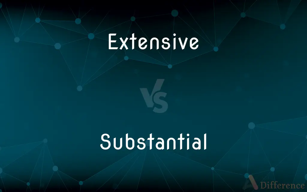 Extensive vs. Substantial — What's the Difference?