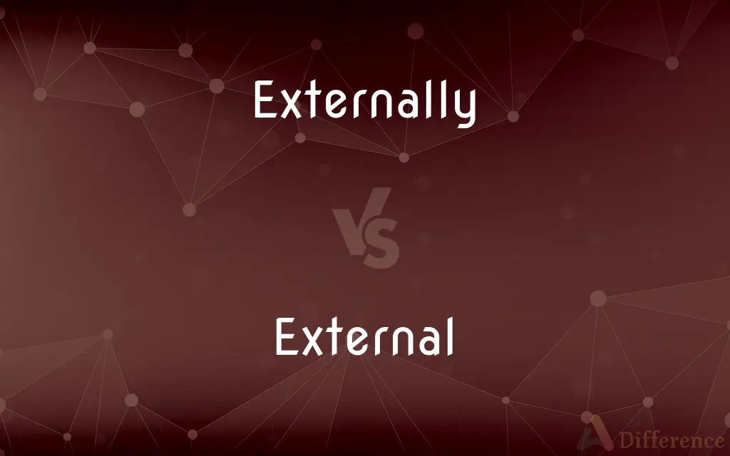 Externally vs. External — What's the Difference?