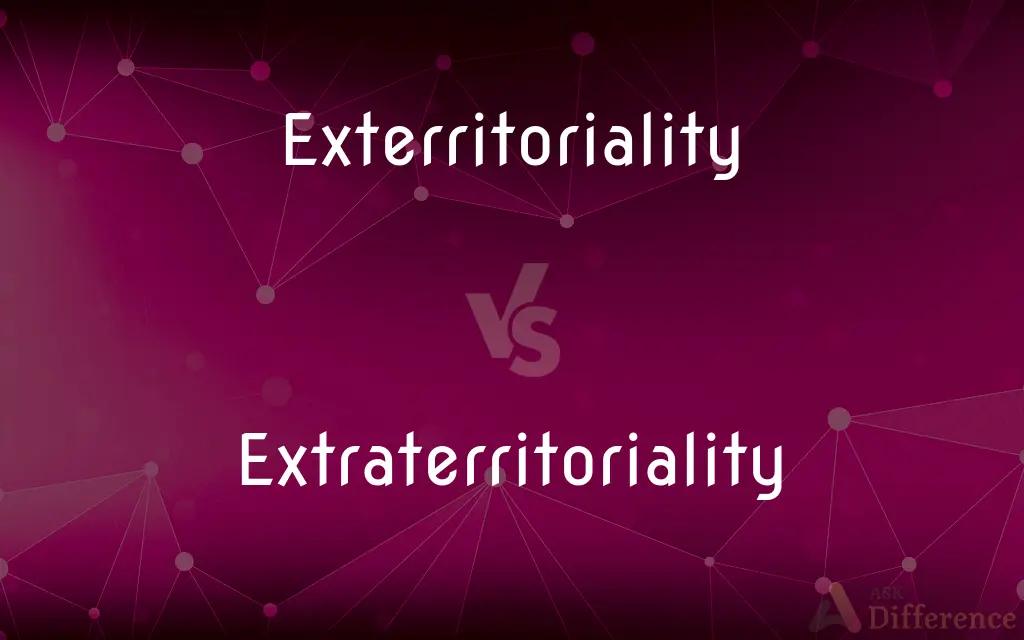 Exterritoriality vs. Extraterritoriality — Which is Correct Spelling?