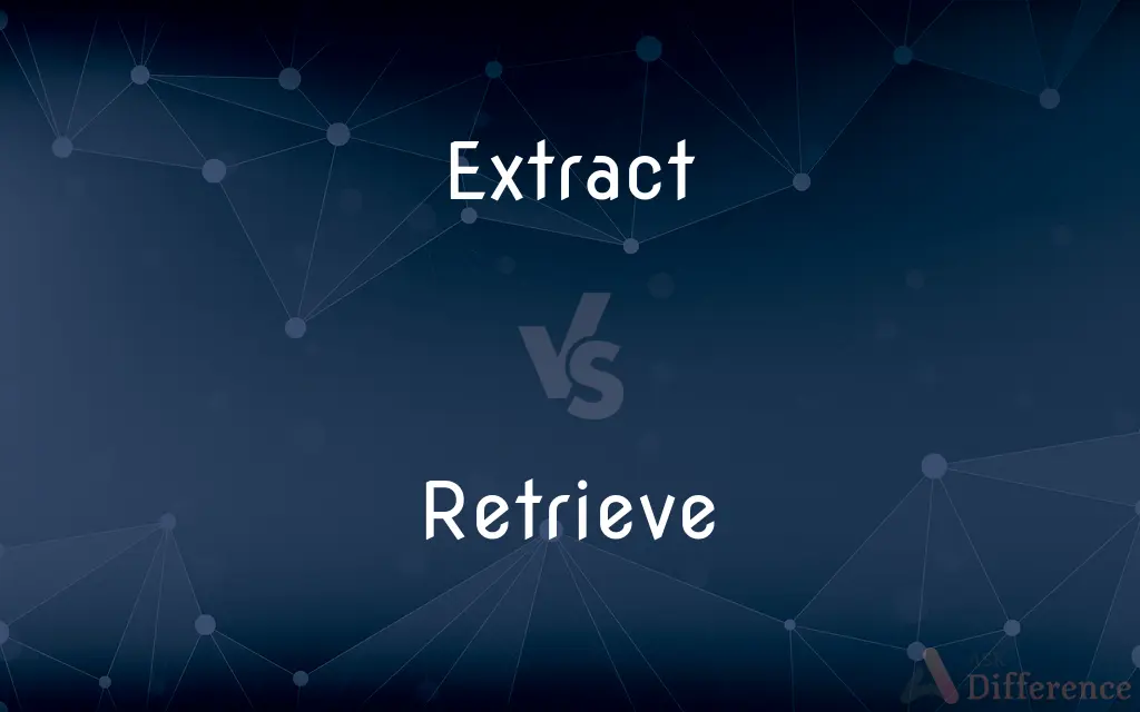 Extract vs. Retrieve — What's the Difference?