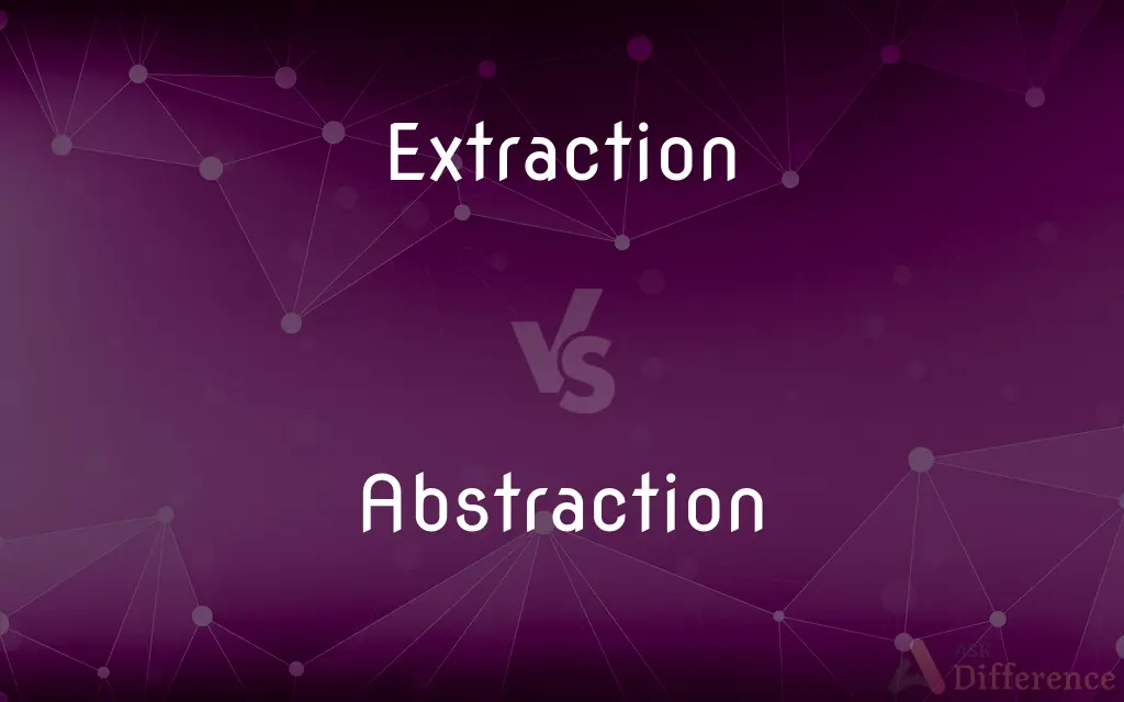 Extraction vs. Abstraction — What's the Difference?