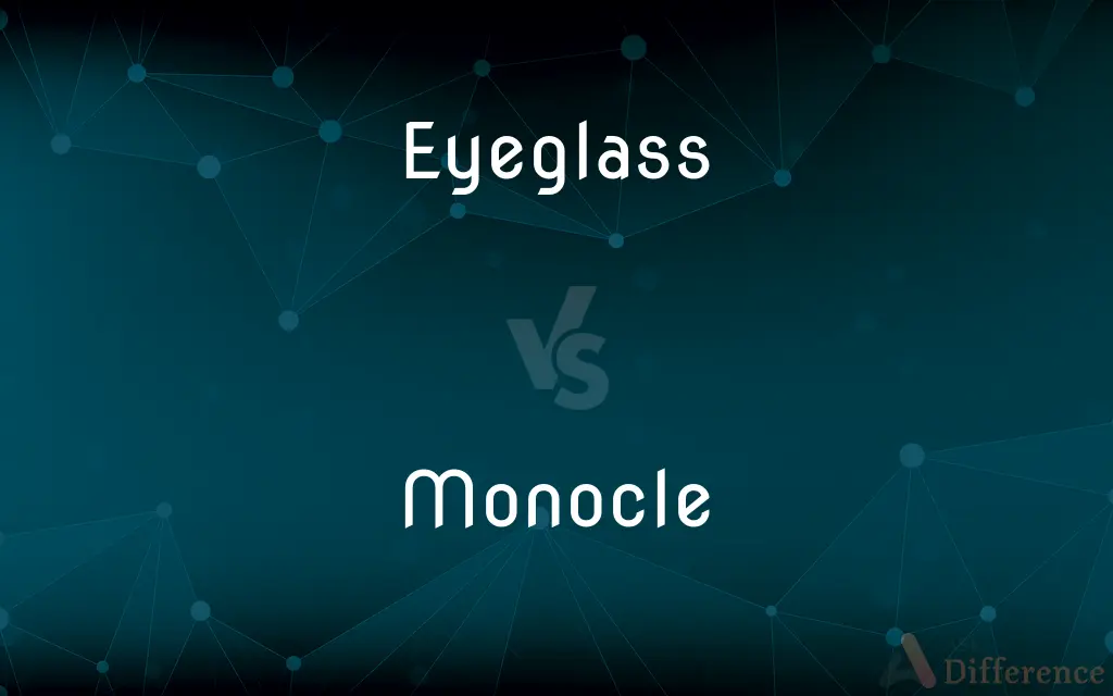 Eyeglass vs. Monocle — What's the Difference?