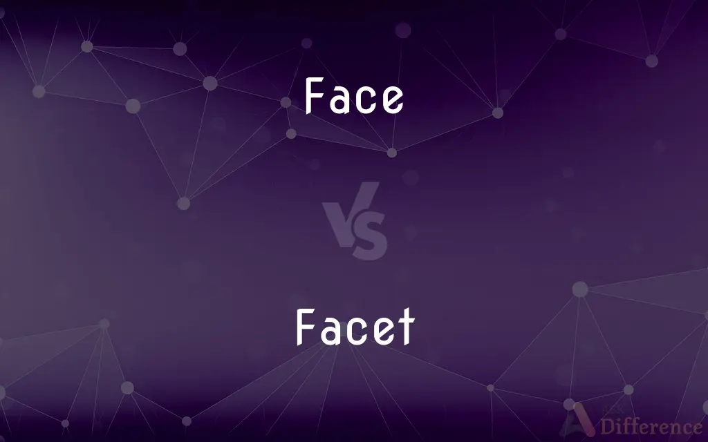 Face vs. Facet — What's the Difference?