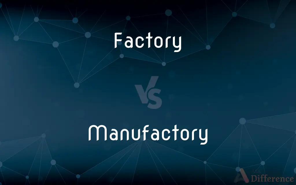 Factory vs. Manufactory — What's the Difference?