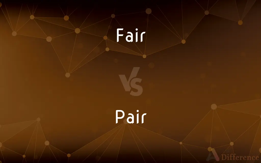 Fair vs. Pair — What's the Difference?