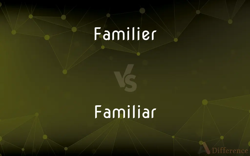 Familier vs. Familiar — Which is Correct Spelling?