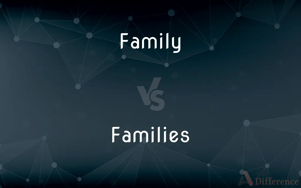 Family vs. Families — What's the Difference?