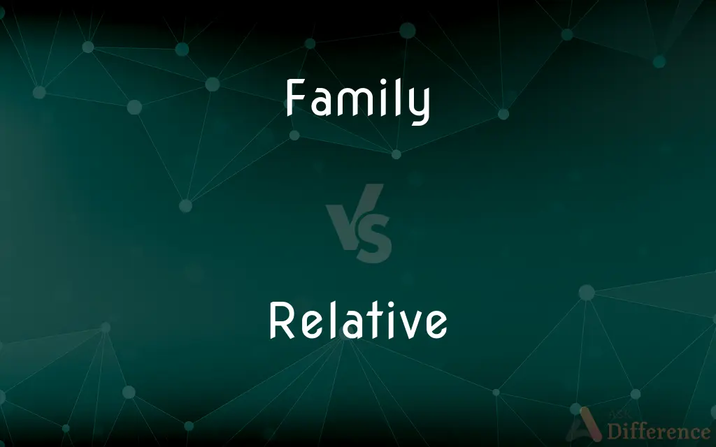 Family vs. Relative — What's the Difference?