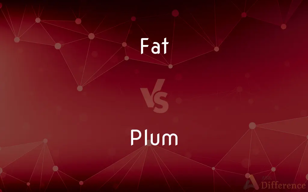 Fat vs. Plum — What's the Difference?
