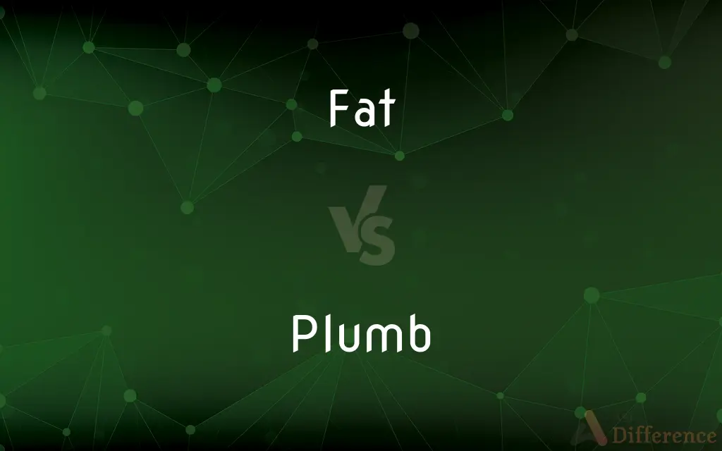 Fat vs. Plumb — What's the Difference?