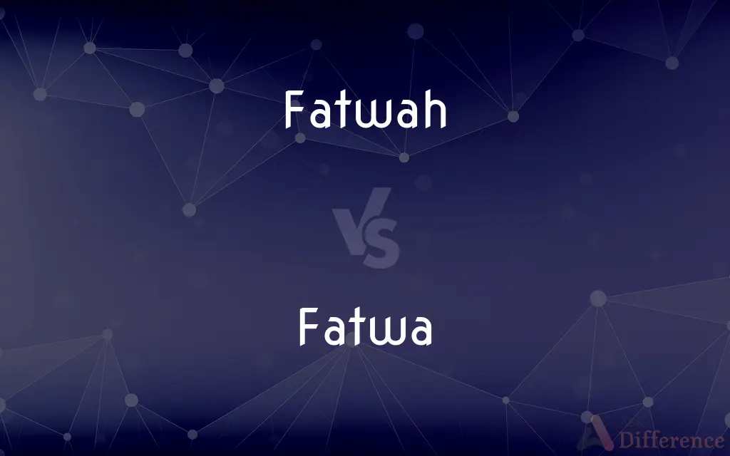 Fatwah vs. Fatwa — What's the Difference?