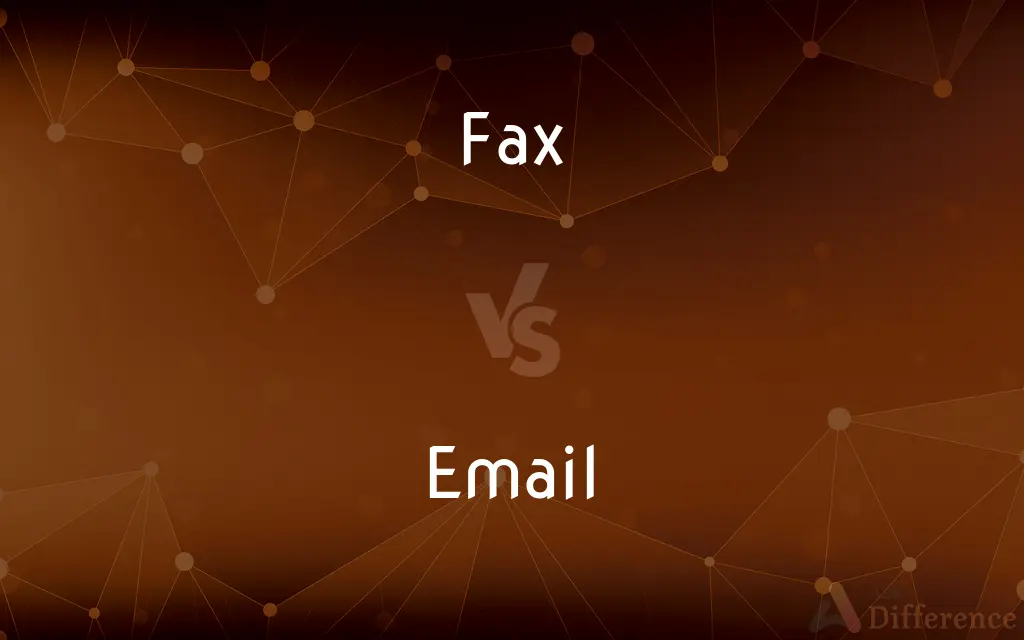 Fax vs. Email — What's the Difference?