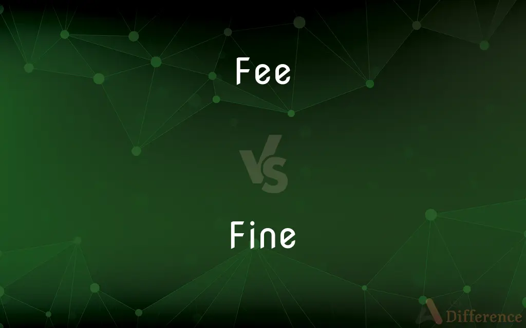 Fee vs. Fine — What's the Difference?