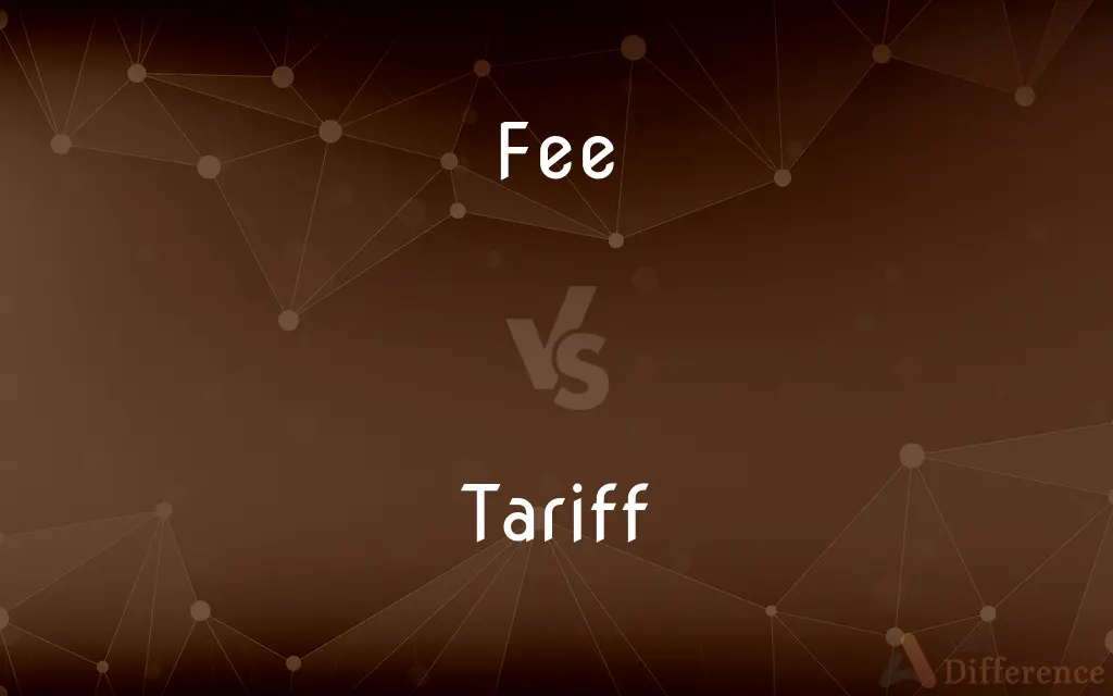 Fee vs. Tariff — What's the Difference?