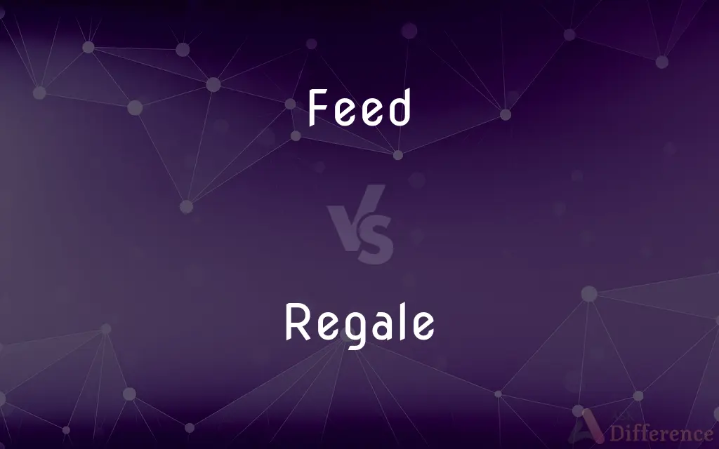Feed vs. Regale — What's the Difference?