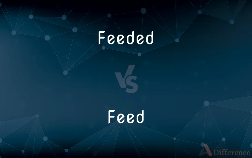 Feeded vs. Feed — What's the Difference?