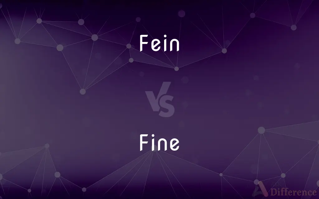 Fein vs. Fine — Which is Correct Spelling?