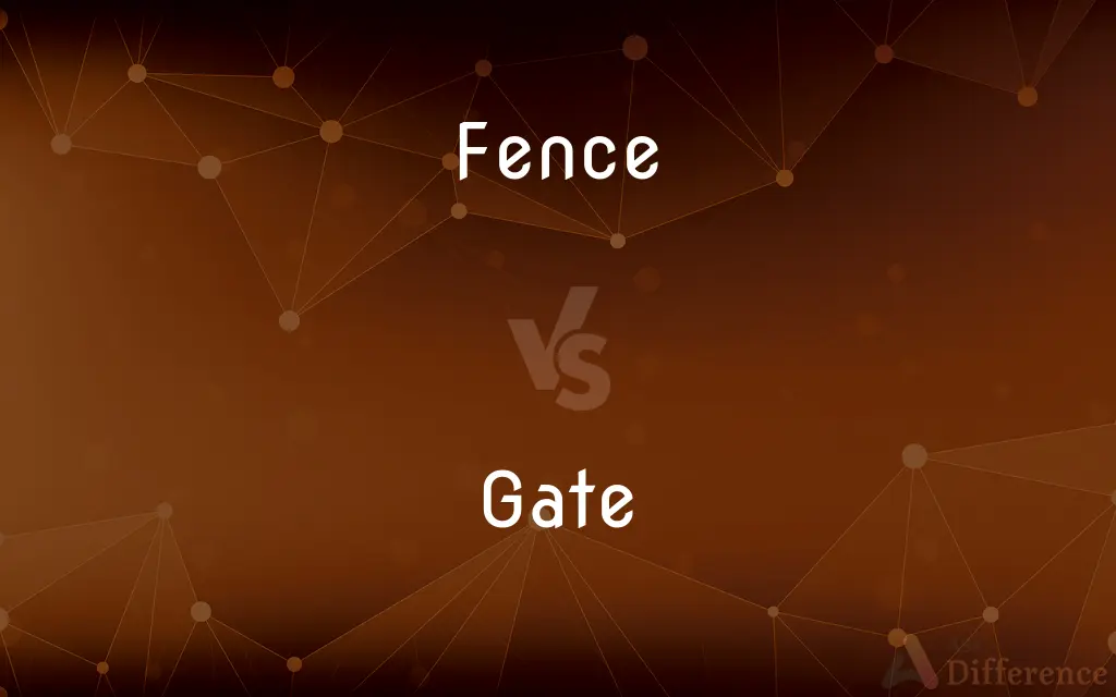 Fence vs. Gate — What's the Difference?