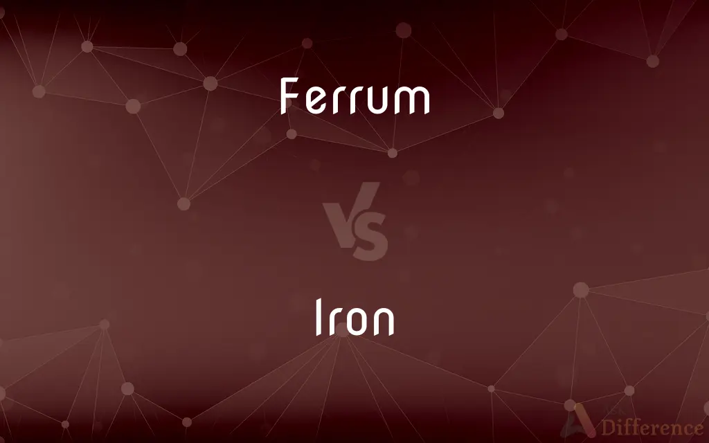 Ferrum vs. Iron — What's the Difference?