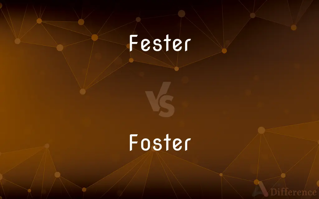 Fester vs. Foster — What's the Difference?