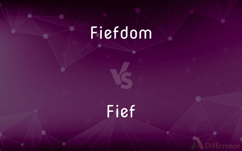Fiefdom vs. Fief — What's the Difference?