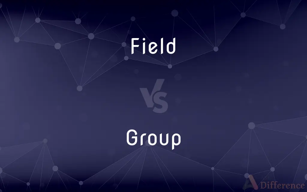 Field vs. Group — What's the Difference?