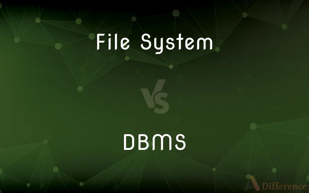 File System vs. DBMS — What's the Difference?
