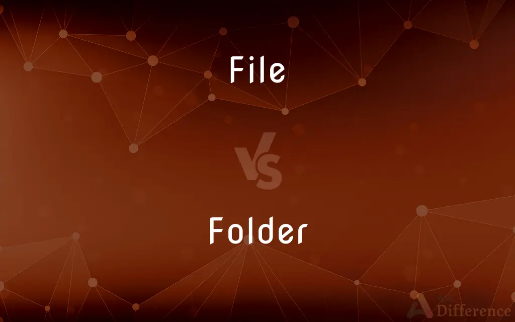 File vs. Folder — What's the Difference?