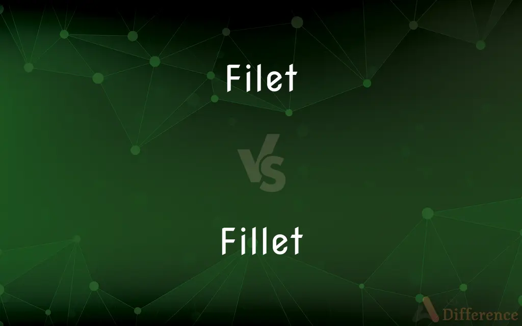 Filet vs. Fillet — What's the Difference?