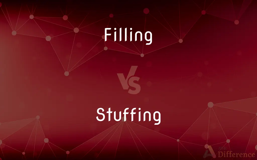 Filling vs. Stuffing — What's the Difference?