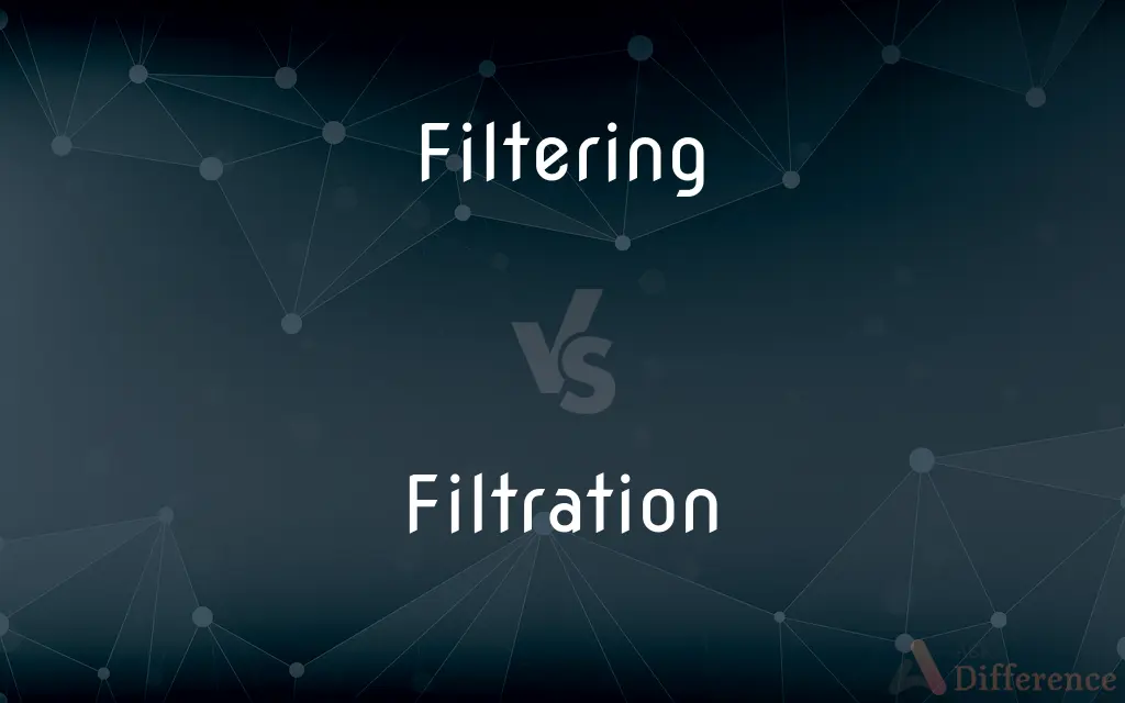 Filtering vs. Filtration — What's the Difference?