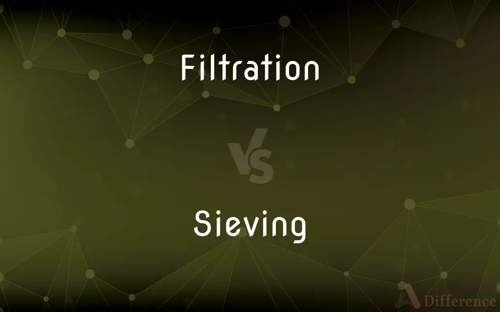Filtration vs. Sieving — What's the Difference?