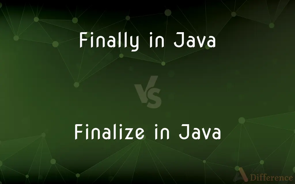 Finally in Java vs. Finalize in Java — What's the Difference?