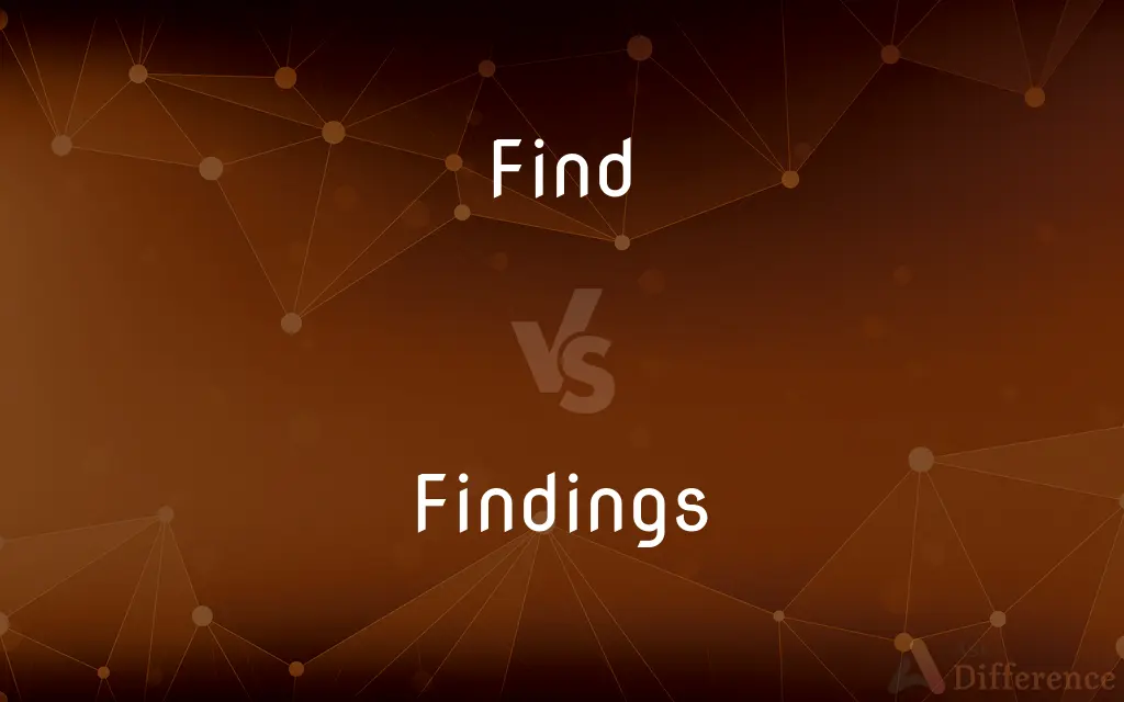Find vs. Findings — What's the Difference?
