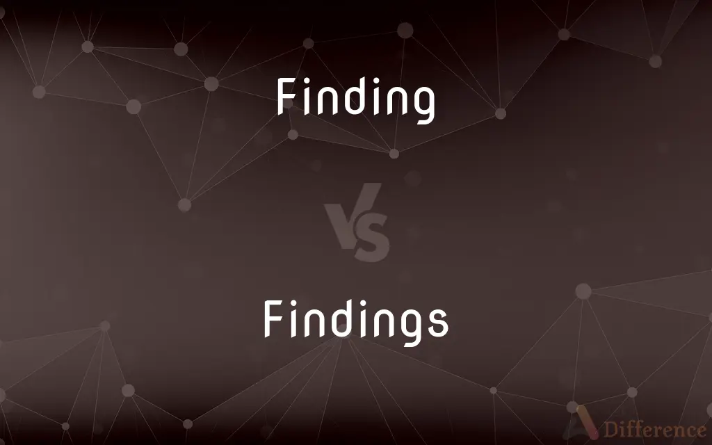 Finding vs. Findings — What's the Difference?