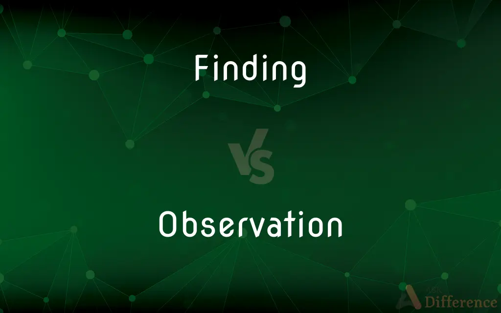 Finding vs. Observation — What's the Difference?