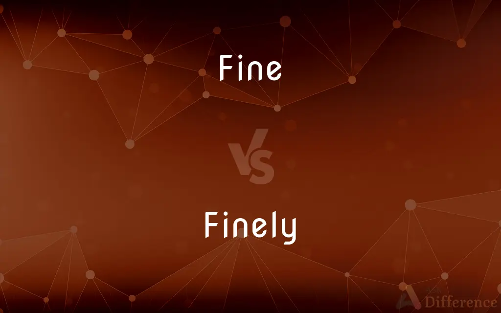 Fine vs. Finely — What's the Difference?