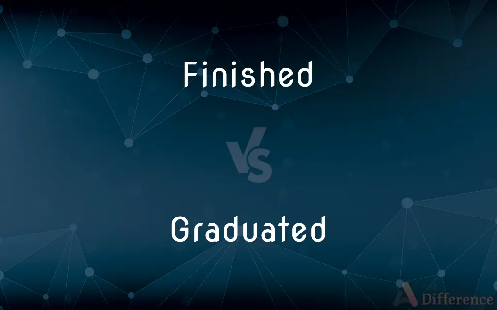 Finished vs. Graduated — What's the Difference?